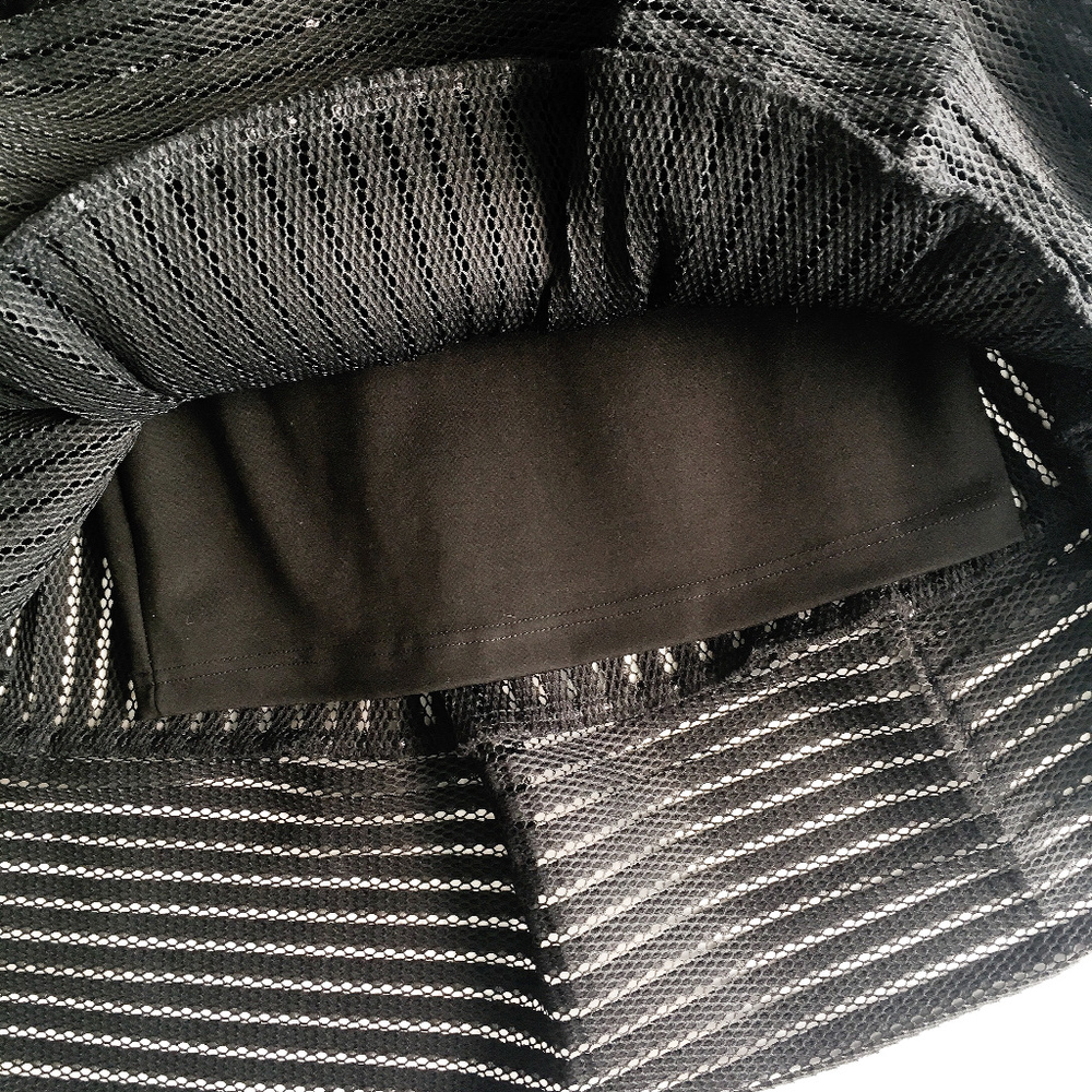 Maje James Mesh-stripe Flared Skirt - Picture 7 of 8